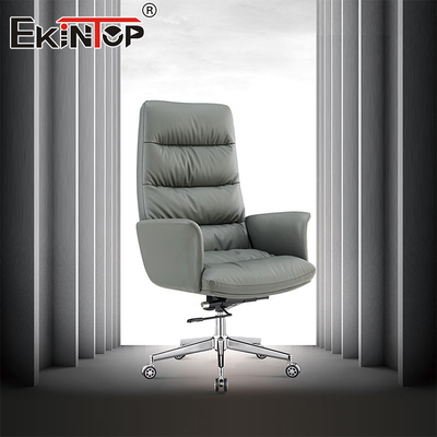 Chaise de bureau à dos haut ergonomic cadre métallique de haute qualité chaise de bureau en cuir en PU chaises de salle de repos