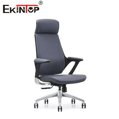 Chaise en cuir de style moderne avec appuie-tête haute chaises de chambre de repos réglables