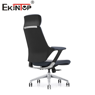 En gros, chaise de bureau en cuir blanche pivotante à 360 degrés