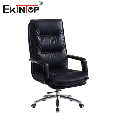 Chaise de couchage en cuir rembourrée en PU ergonomie exécutive