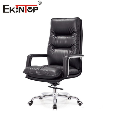 Chaise en cuir pivotante à 360 degrés, confortable et professionnelle en gros Chaises de bureau de qualité