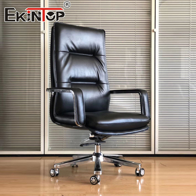 Chaise de bureau en cuir confortable de style classique chaise d'affaires ergonomique chaises de bureau de qualité