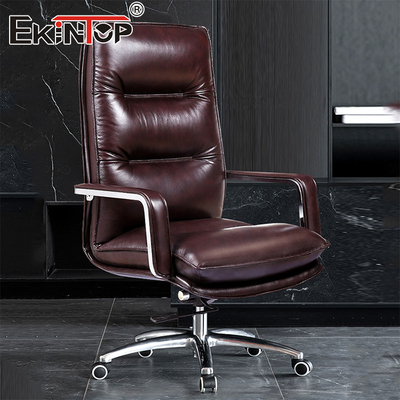 Chaises d'ordinateur d'usine Chaise en cuir en PU moderne Chaise pivotante Chaises de bureau de qualité