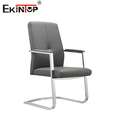 Chaise en cuir PU Chaise de bureau de nouvelle conception avec une jambe en métal Chaises de bureau de qualité