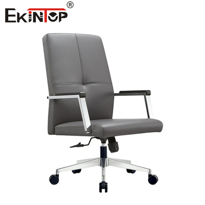 Chaise en cuir PU Chaise de bureau de nouvelle conception avec une jambe en métal Chaises de bureau de qualité