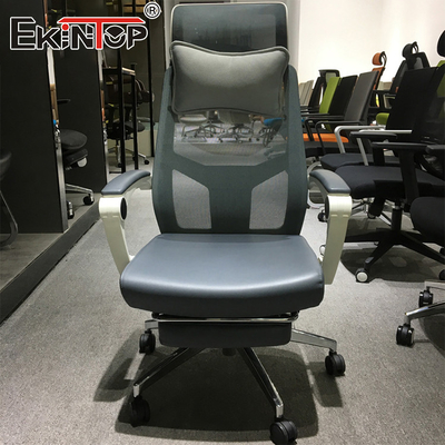 Chaise de bureau à dos tourne-disque pour invités ergonomie