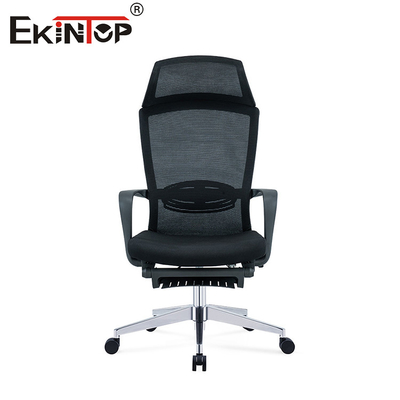 Chaise réglable à molette arrière base en aluminium fabricant chaise de bureau robuste