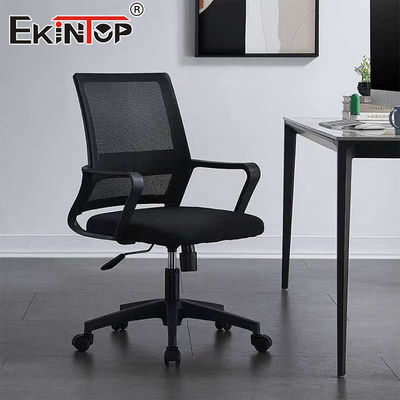 Chaises confortables en tissu rotatif chaise de bureau en maille ergonomique