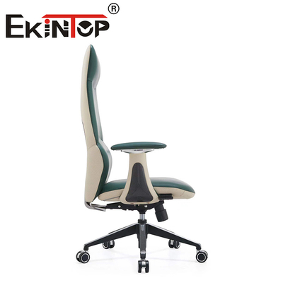 Chaise de bureau en cuir moderne de luxe, chaise ergonomique rotative, chaise de bureau robuste