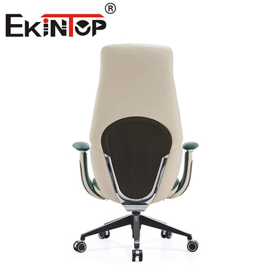 Chaise d'ordinateur d'usine Meubles de bureau Dos haut en PU Chef en cuir Chaise de bureau robuste