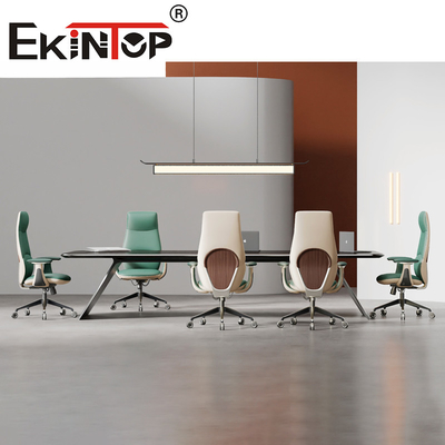 Chaise de bureau en cuir moderne ergonomie pivotante de haute qualité Chaises de club en cuir