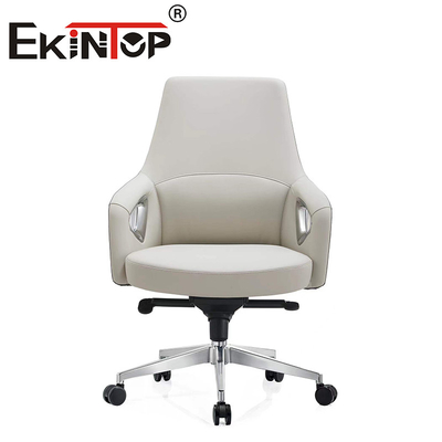 Chaise de bureau de gestion moderne à pivotement exécutif ergonomique Chaises de club en cuir