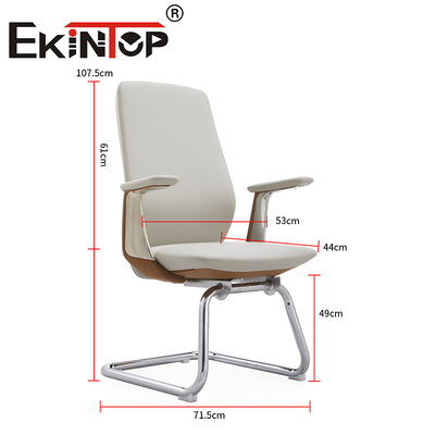 Meubles de bureau personnalisés Chaise d'ordinateur de bureau ergonomique Support de bras PU Chaises de club en cuir