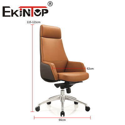Tableau de bureau et chaise rembourrés en PU exécutif