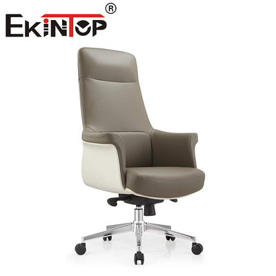Chaises de bureau exécutives modernes Boss Ergonomie pivotante chaise en cuir végétalienne lourde