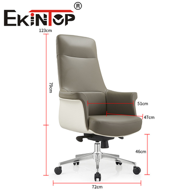 Chaises de bureau exécutives modernes Boss Ergonomie pivotante chaise en cuir végétalienne lourde