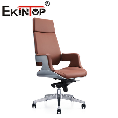Moderne, confortable, à dos haut, hauteur réglable, chaise en cuir végétalienne