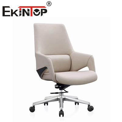 Moderne design Mid back Executive pivotant véritable chaise de relaxation chaise en cuir végétalien