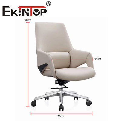 Moderne design Mid back Executive pivotant véritable chaise de relaxation chaise en cuir végétalien