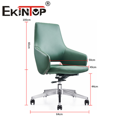 Chaise de bureau exécutive de haute qualité industrielle personnalisée Chaise en cuir végétalienne