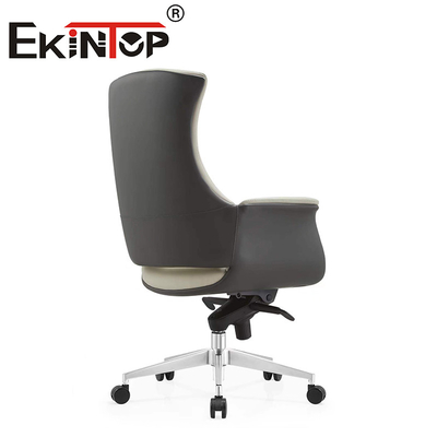 Chaise de bureau recliner en cuir moderne exécutif réglable chaise de bureau en cuir de vache
