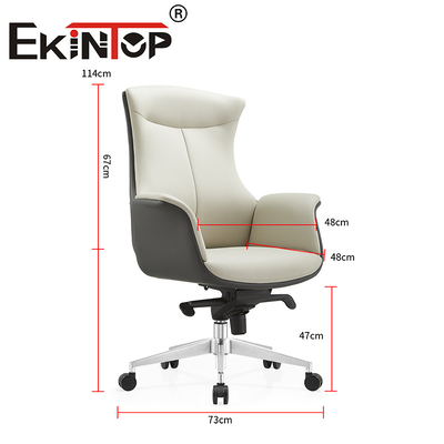 Chaise de bureau recliner en cuir moderne exécutif réglable chaise de bureau en cuir de vache