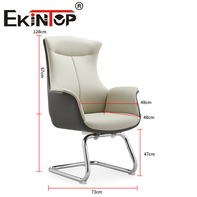 Prix de l'usine Design moderne Véritable mobilier de bureau de bureau en cuir de vache Chaise de bureau