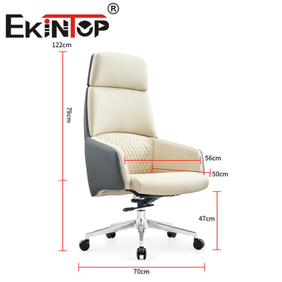 Meubles de bureau modernes à dos haut en cuir en PU Chef Chaise de bureau