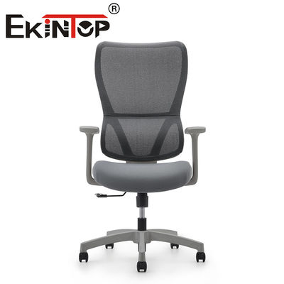 Chaise de bureau en maille exécutive moderne en tissu en maille ergonomique à dos haute chaise pivotante