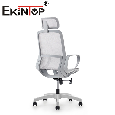 Chaise de bureau blanche moderne, chaise de bureau à dossier haut, chaise de bureau ergonomique, chaise de bureau en maille de luxe