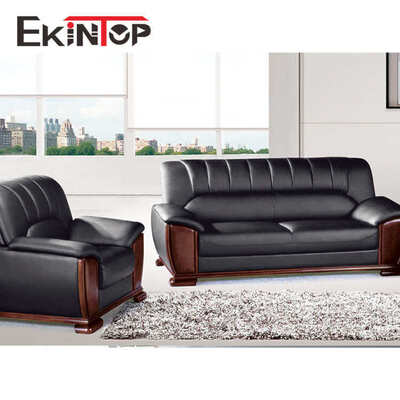 Ekintop exécutif de luxe en cuir véritable prix bas meubles de salon conçoit un ensemble de canapé