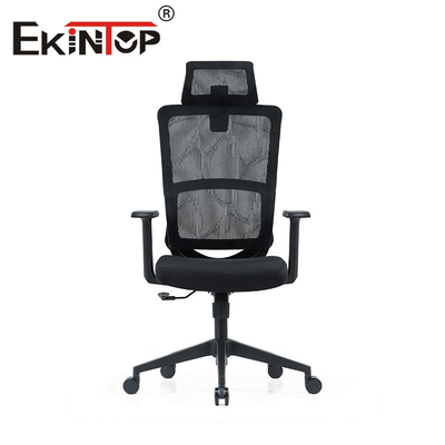 Chaise ergonomique arrière d'ODM d'OEM haute, Mesh Chair With Fixed Armrest noir