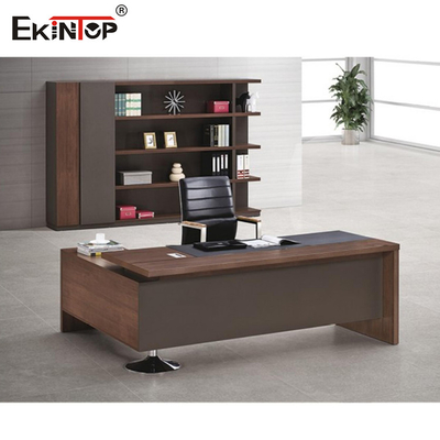 Tableau exécutif d'ordinateur de bureau de bureau en bois d'Ekintop pour des meubles de bureau