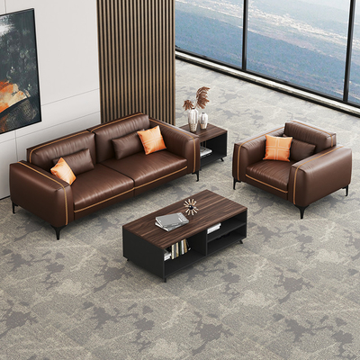 Matériel en cuir synthétique de réception d'hôpital modulaire de Sofa Set Pour Office Use