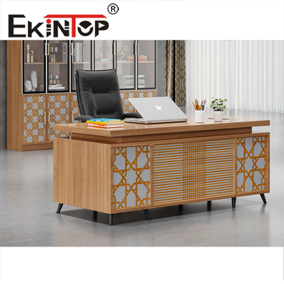 Bureau en bois de personnel de Tableau de Seater du bureau de panneau de meubles un