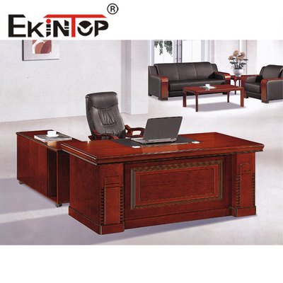Mobilier de bureau Bureau de patron de style chinois Bureau de superviseur de gestionnaire de grand bureau