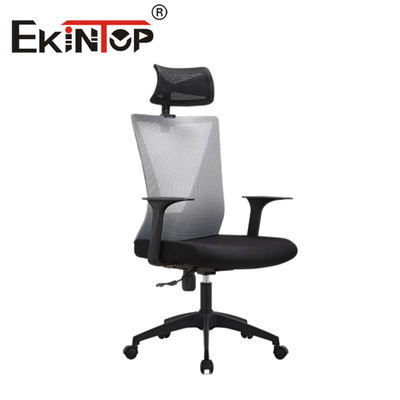 Chaise en maille ergonomique en gros avec chaise de bureau à accoudoir fixe