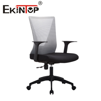 Chaise en maille à dossier mi-dos simple de style populaire Chaise pivotante en maille complète à bas prix Chaise de bureau en maille