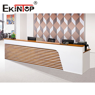 Matériel modulaire minimaliste en bois de pin de Tableau de réception pour Officeworks