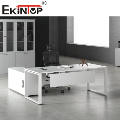 Tableau en forme de L en bois moderne de bureau exécutif de bureau de bureau de luxe de meubles