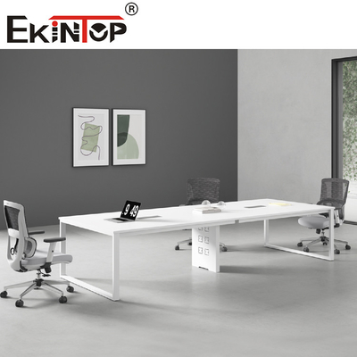 4 6 couleur blanche de meubles de bureau de Tableau de salle de réunion de 8 personnes