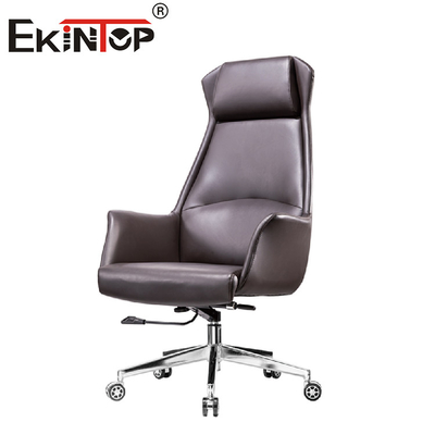 Chaise en cuir arrière régulière de meubles de bureau haute pour des affaires