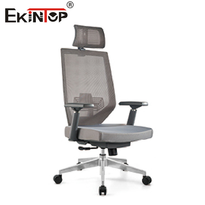 Taille ajustable de chaise de Gray Swivel Ergonomic Mesh Office