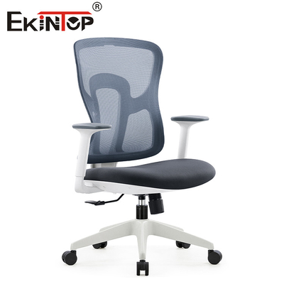Gray Ergonomic Swivel Mesh Chair noir avec la hauteur de siège d'accoudoir ajustable