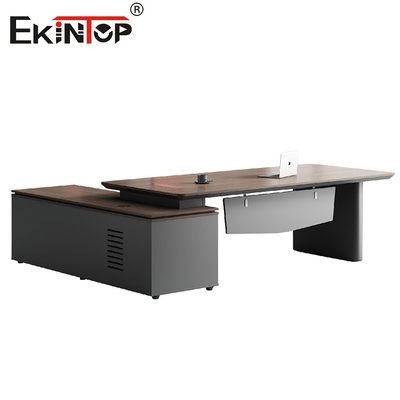 Bureau de bureau exécutif de haute qualité dans le style des affaires avec armoire latérale