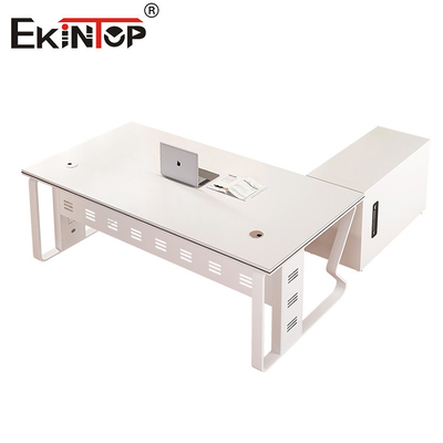 Design moderne Bureau de bureau blanc en gros Bureau d'ordinateur en bois massif