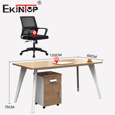 Design de bureau de bureau de style moderne avec des jambes en métal Petite table de bureau