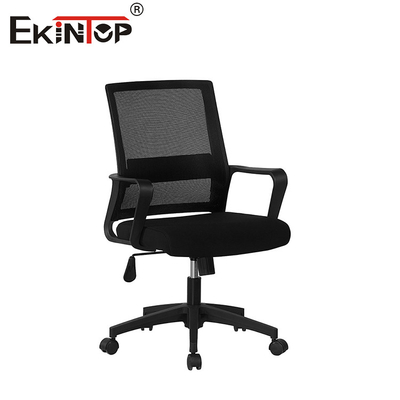 Meubles de travail réglable en tissu roulant chaise de bureau robuste ergonomique