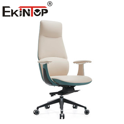 Chaise de bureau en cuir moderne de luxe, chaise ergonomique rotative, chaise de bureau robuste