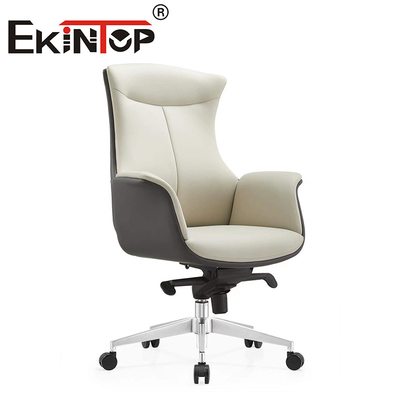 Chaise de bureau recliner en cuir moderne exécutif réglable chaise de bureau en cuir de vache